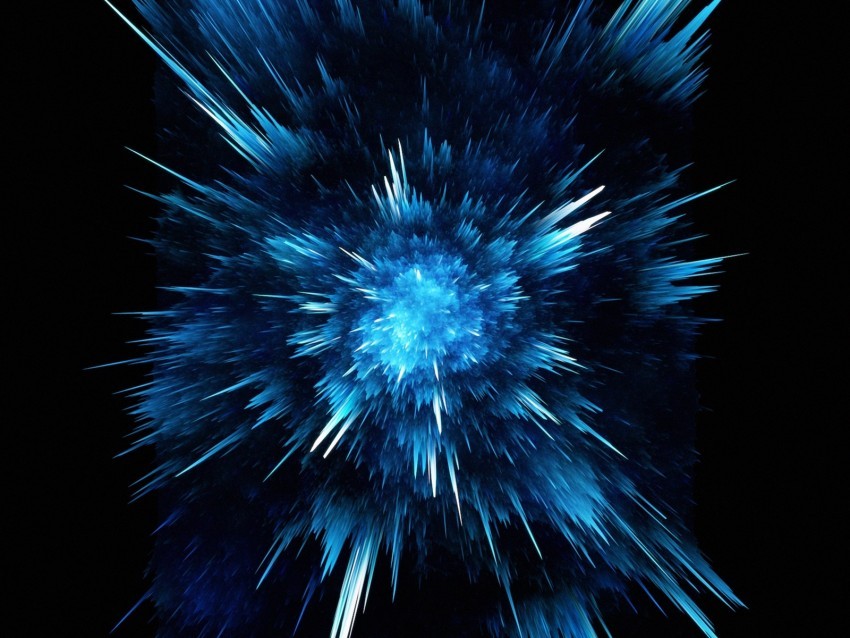 abstraction blue lines explosion dark ClearCut Background PNG Isolation