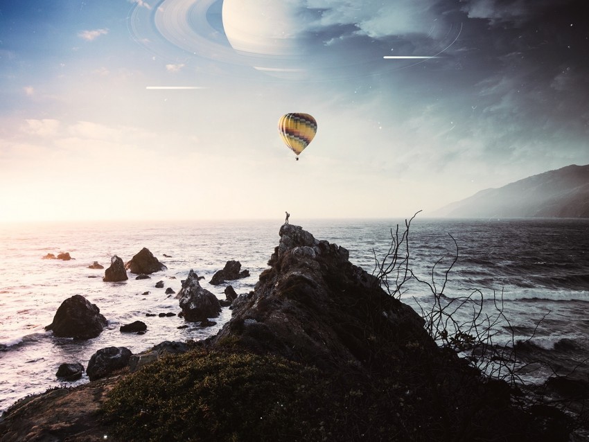 air balloon clipping silhouette planet photoshop Images in PNG format with transparency