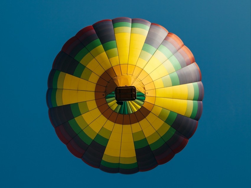 air balloon colorful sky flight height Isolated Subject on HighResolution Transparent PNG