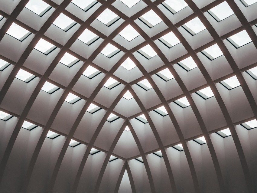 architecture interior mesh holes light symmetry Isolated Item on Transparent PNG