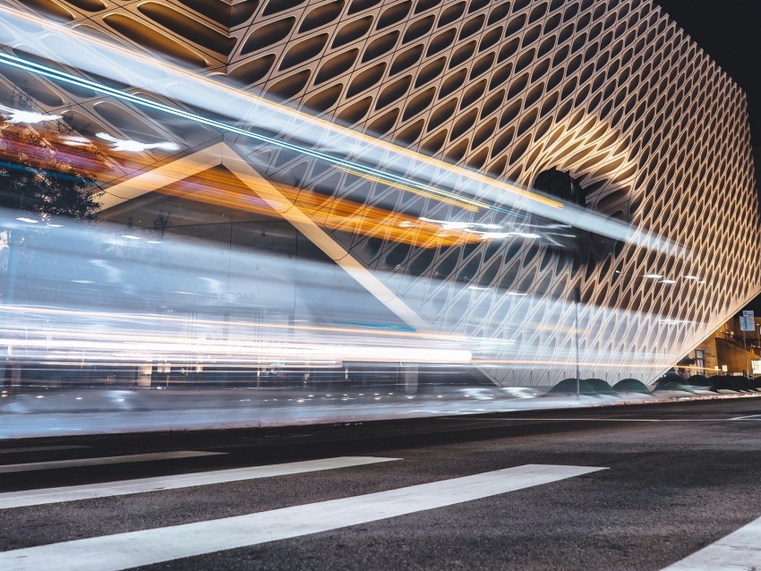 architecture long exposure road night Transparent PNG Isolated Item with Detail