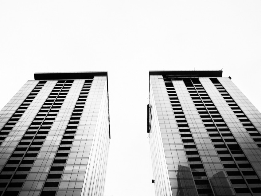 architecture sky bw bottom view buildings PNG files with transparent canvas extensive assortment