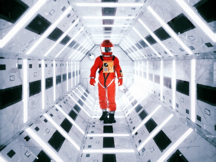 astronaut corridor sci-fi space light Isolated Subject with Transparent PNG