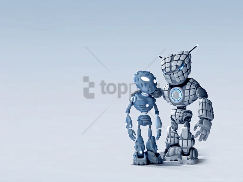 background device robots wallpaper PNG with transparent overlay
