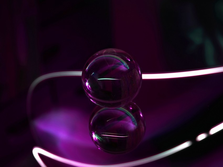 ball glass purple transparent lines PNG no watermark 4k wallpaper