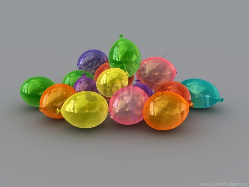 balls colorful lot ovals transparent wallpaper PNG for overlays