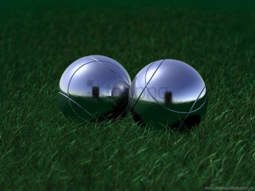 balls grass reflection wallpaper PNG for mobile apps