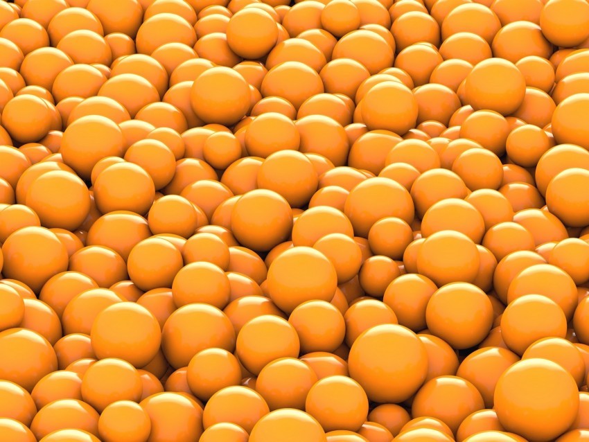 balls orange round 3d Free download PNG images with alpha channel 4k wallpaper