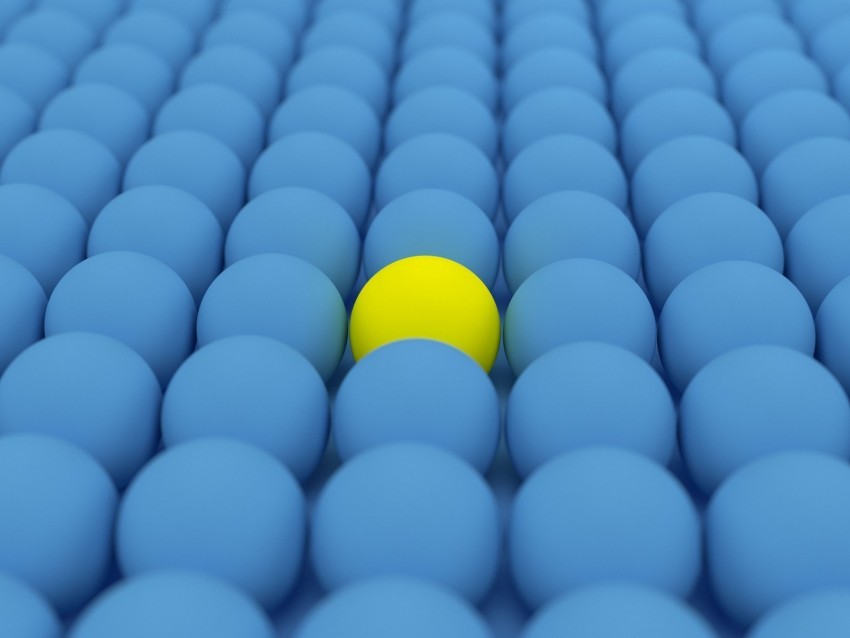 balls spheres 3d yellow blue Isolated Artwork in HighResolution PNG