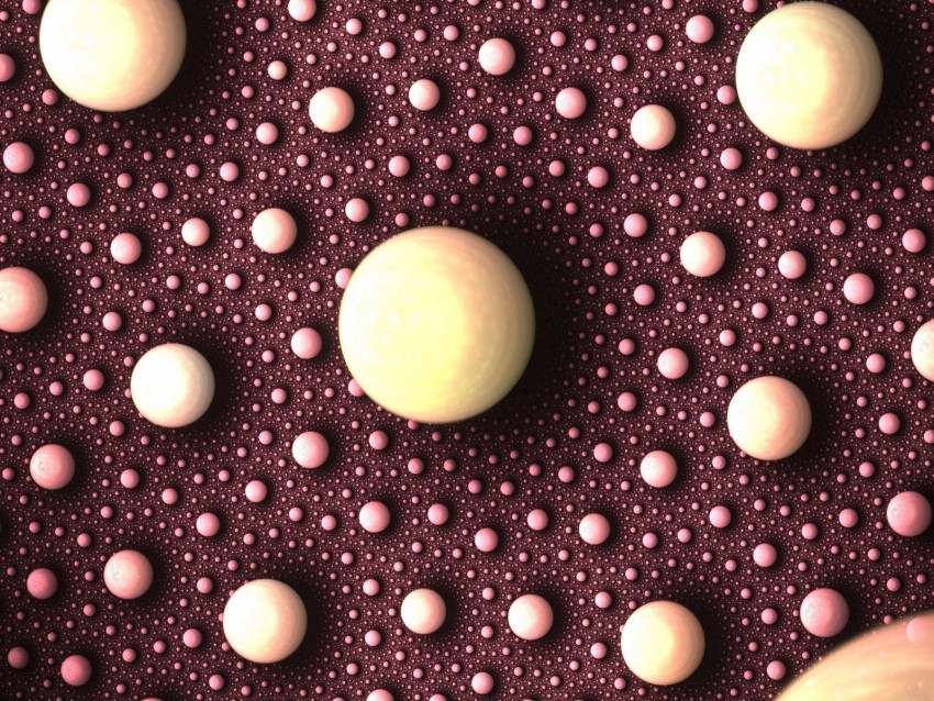 balls spheres fractal circles surface PNG Image with Clear Isolated Object