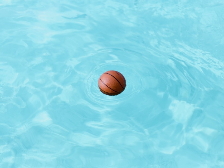 basketball ball water wet swim PNG clipart 4k wallpaper