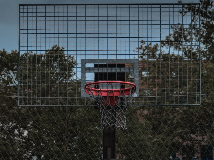 basketball hoop backboard hoop basketball court PNG Isolated Subject with Transparency