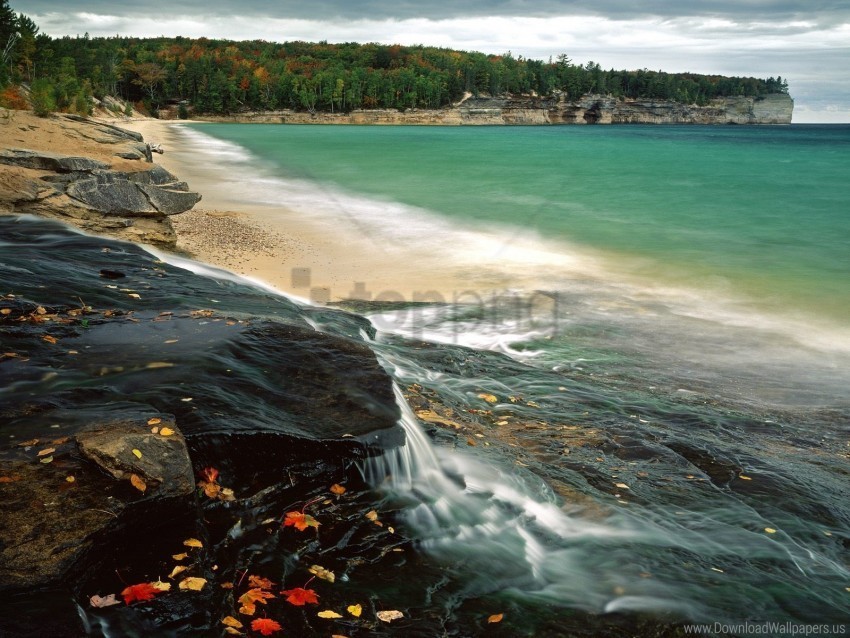 beach chapel lake superior wallpaper PNG for Photoshop
