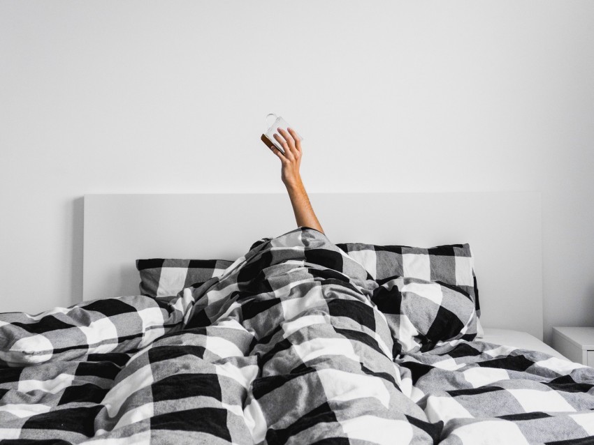 bed hand morning mug minimalism Free PNG images with transparency collection