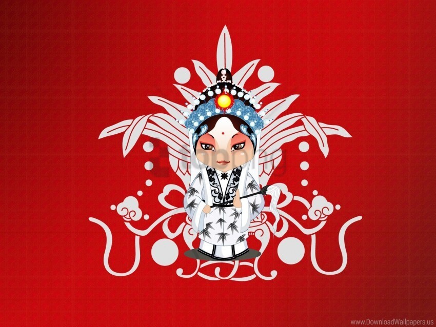 beijing opera costume designs wallpaper PNG Image Isolated on Transparent Backdrop