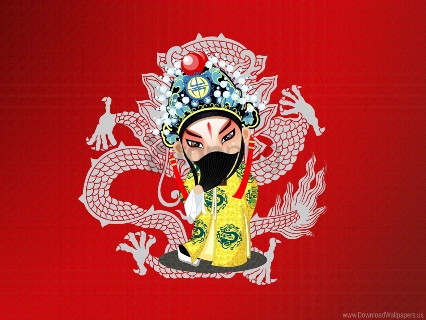 beijing opera costume girl mask patterns wallpaper Clear pics PNG