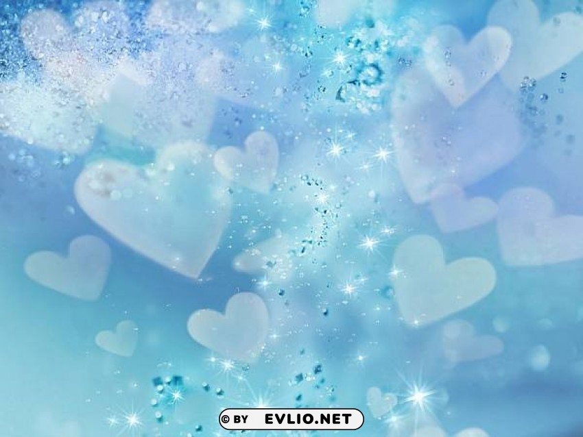 blue hearts Isolated Element on Transparent PNG
