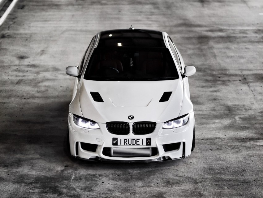 bmw car white sports top view Isolated Artwork in HighResolution Transparent PNG 4k wallpaper