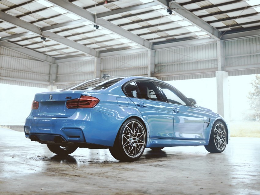 bmw m3 competition bmw car blue side view PNG with no background required