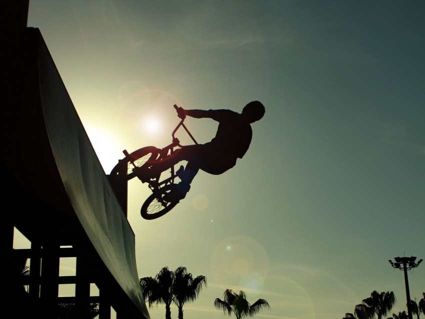 bmx trick silhouette ramp bike jump Transparent PNG images extensive variety