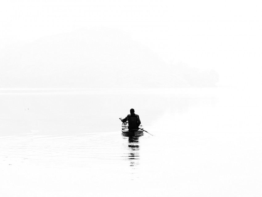 boat bw silhouette minimalism Transparent PNG images for printing 4k wallpaper