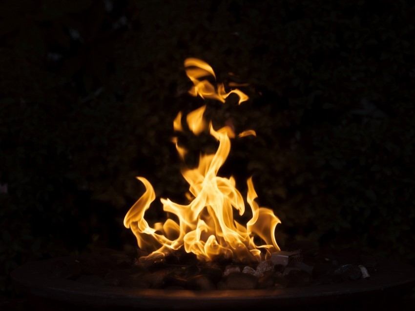 bonfire fire dark flame burning Isolated PNG Image with Transparent Background