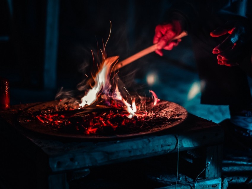 bonfire fire sparks ash dark Transparent Background PNG Isolated Element