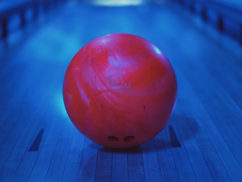 bowling ball red round Clear Background Isolation in PNG Format