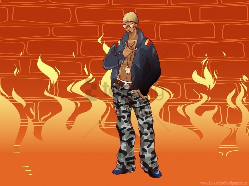 boy hip-hop image style wallpaper PNG isolated