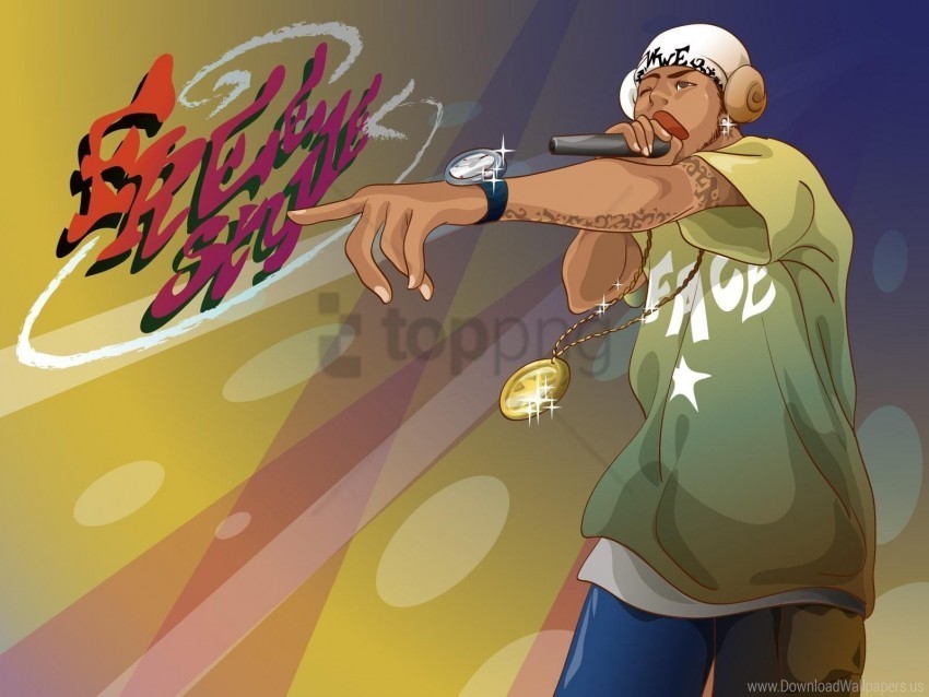boy hip-hop mc microphone singer style urbania wallpaper Transparent PNG images complete library