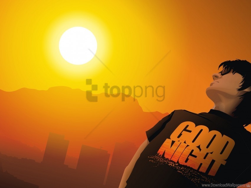 boy shirt sky sun wallpaper High-resolution PNG