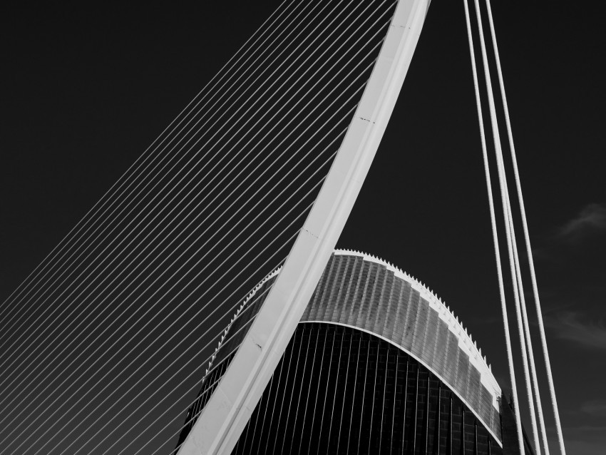 bridge architecture design bw minimalism PNG images with transparent overlay