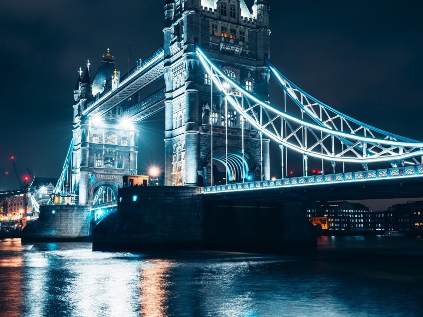 bridge night city backlight river architecture Isolated Object on HighQuality Transparent PNG