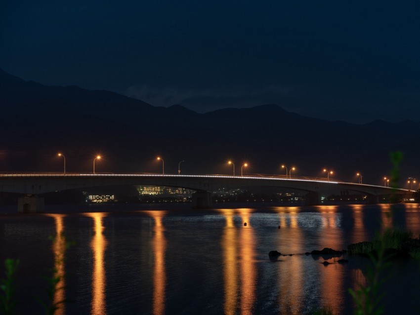 bridge night city city lights lights lighting High-resolution transparent PNG files