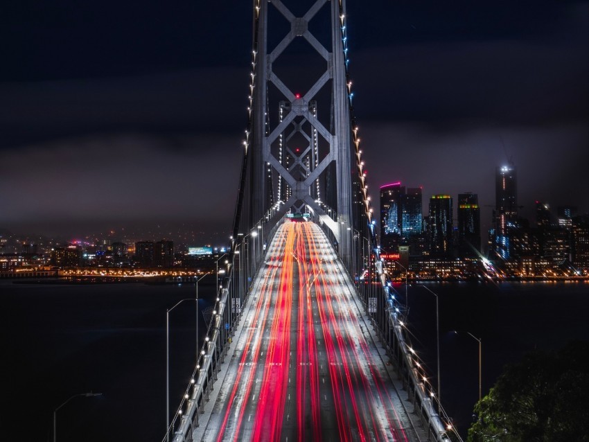 bridge road night city backlight Free download PNG images with alpha transparency