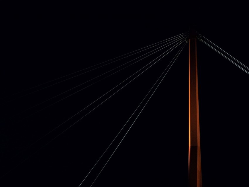 bridge support dark backlight minimalism Transparent Background PNG Isolated Graphic