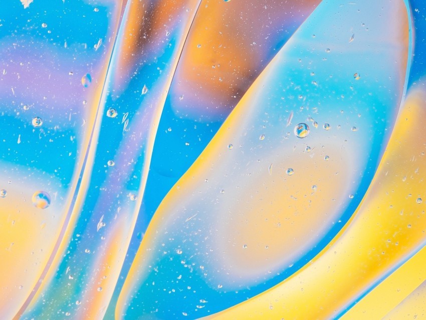 bubbles gradient shape surface yellow blue Clear PNG file 4k wallpaper