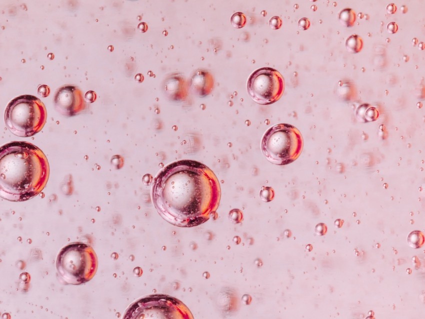 bubbles liquid macro pink Isolated Illustration with Clear Background PNG