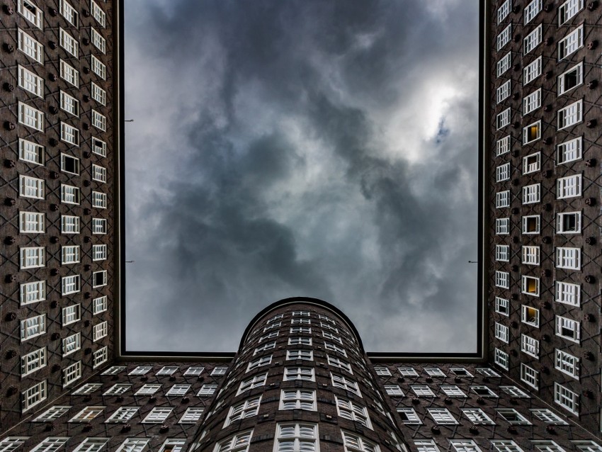 building architecture sky facade windows bottom view PNG images with no background needed