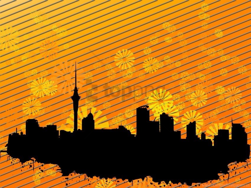 buildings city obliquely strip wallpaper Clear background PNG elements