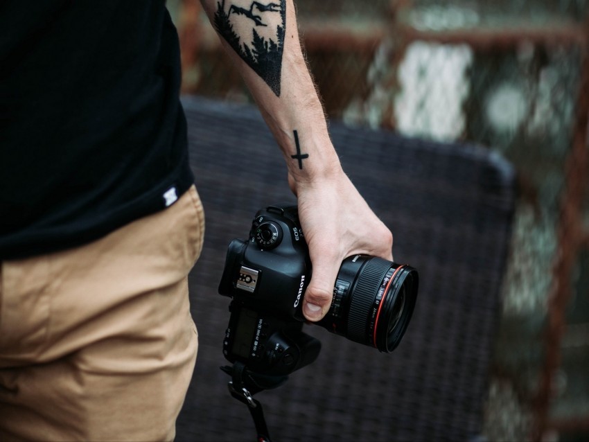camera hand tattoo photographer Clear Background PNG Isolated Graphic 4k wallpaper