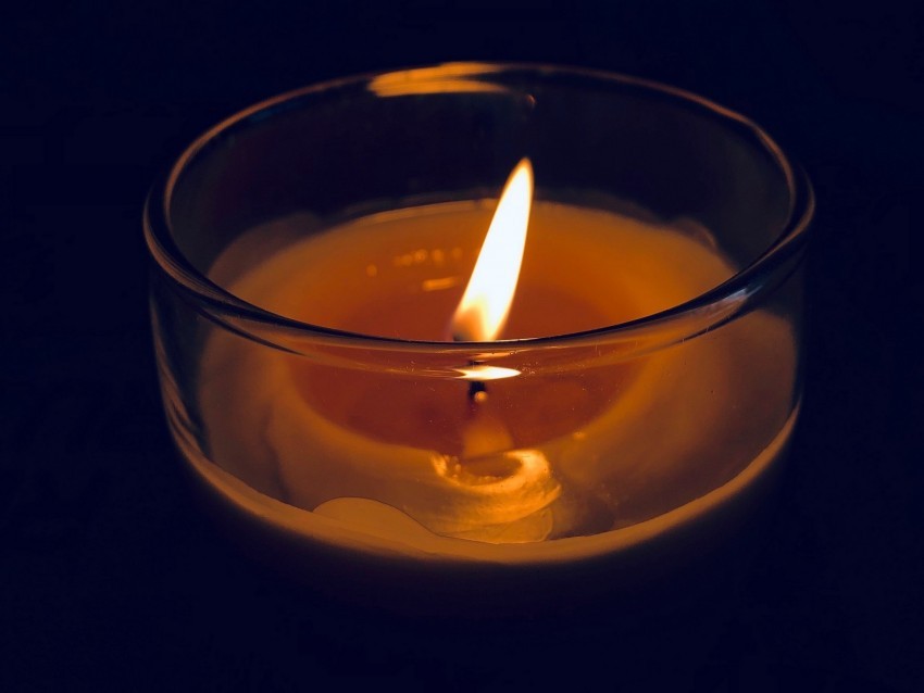 candle glass fire wick burn dark Isolated Icon in Transparent PNG Format