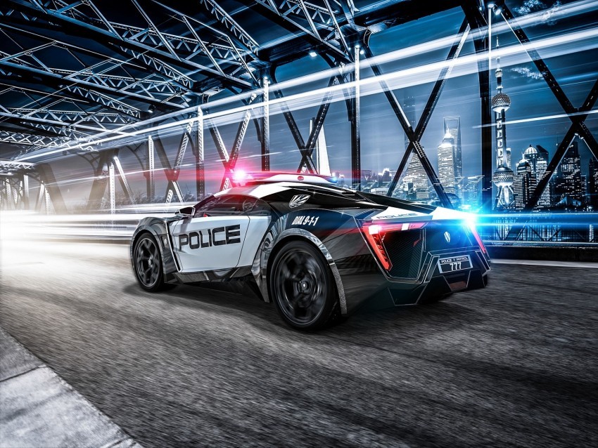 car police sportscar supercar lights Transparent PNG images wide assortment