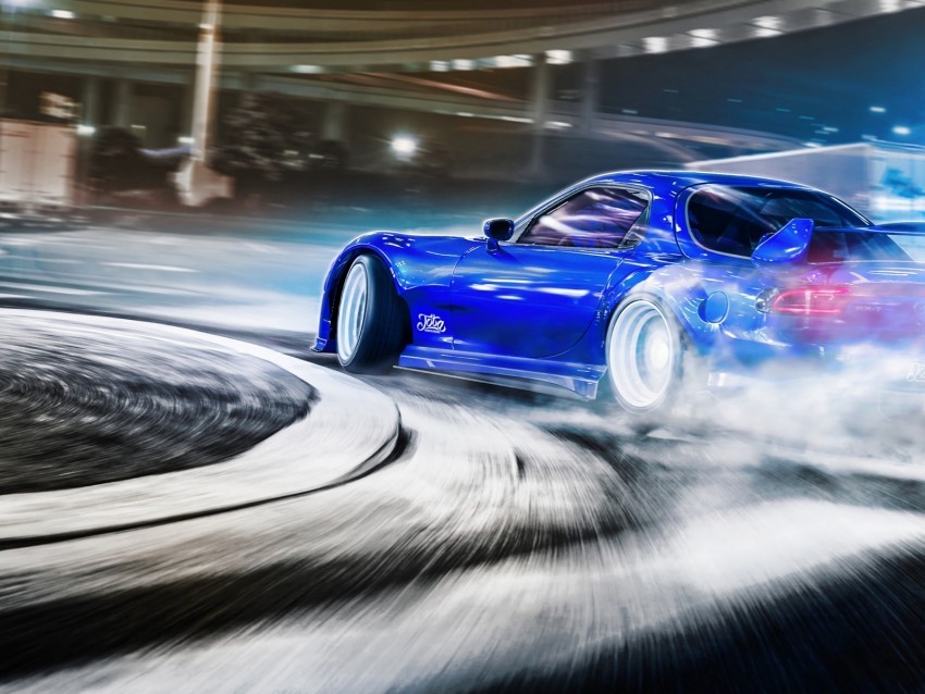 car sportscar drift speed racing Isolated Item in HighQuality Transparent PNG