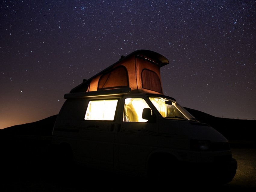 car starry sky camping travel PNG transparent stock images 4k wallpaper