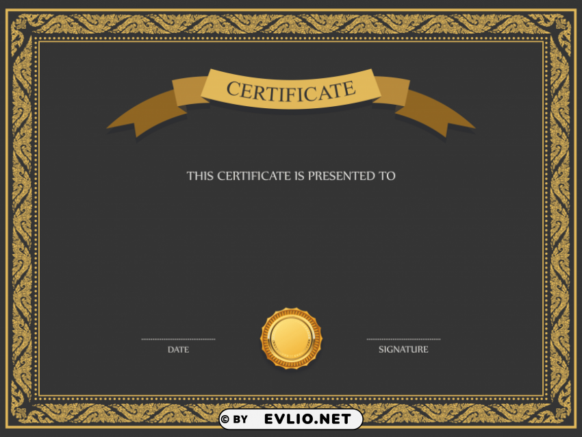 certificate template PNG free transparent