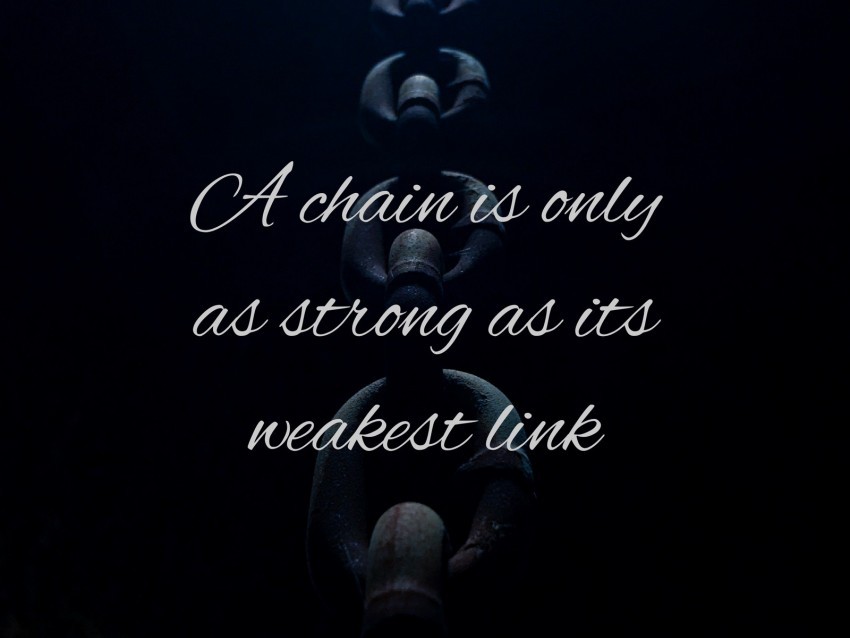 chain strength weakness link phrase Transparent PNG images for graphic design