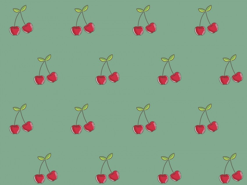 cherry patterns berries vector texture Clear Background PNG Isolated Design Element