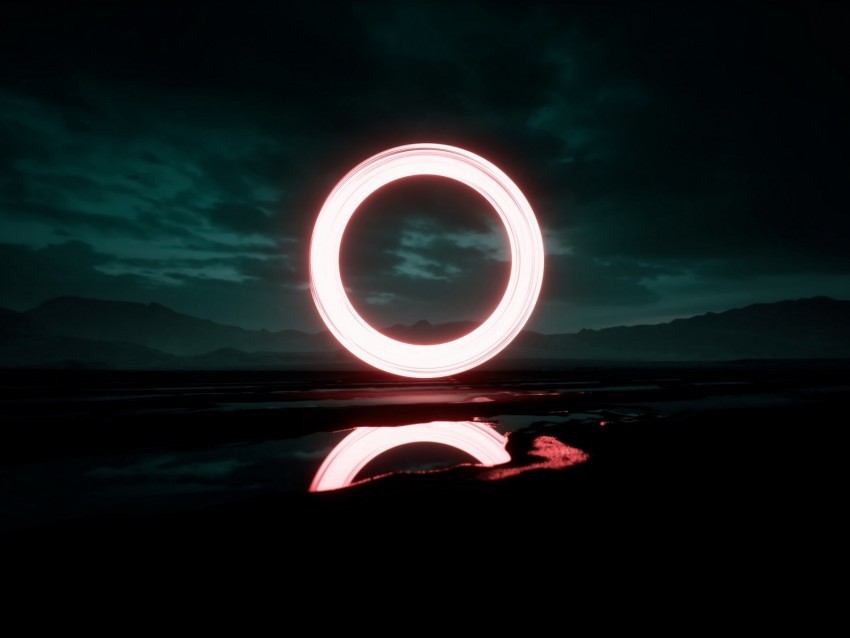 circle glow night darkness reflection Transparent PNG Isolated Graphic Design