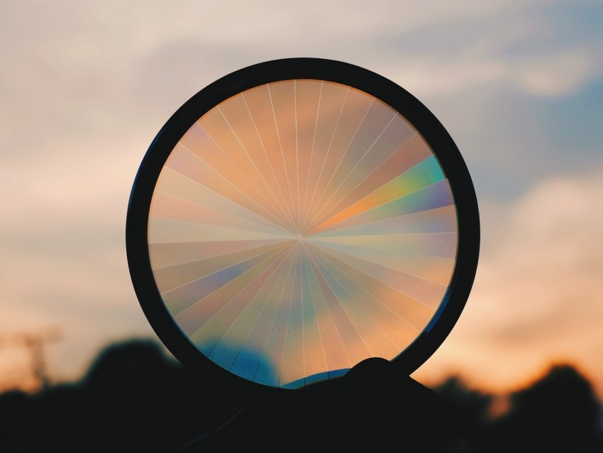 circle sunset rainbow shape dark PNG images with no background essential 4k wallpaper